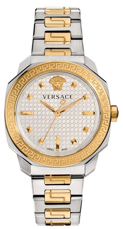 montre versace blanche|Versace chrono watches.